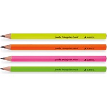 Adel Oyuncak Jumbo Üçgen Kurşun Kalem 4 Lü Paket (2063140108)