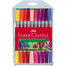 Faber-Castell Faber Castell Faber-Castell 20 'li Çift Taraflı Keçeli Kalem