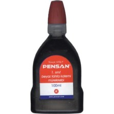 Pensan Tahta Kalemi Mürekkebi 100ML Kırmızı