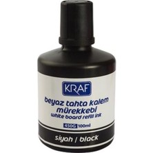 Kraf 450G Beyaz Tahta Kalem Mürekkebi Siyah 100ML.