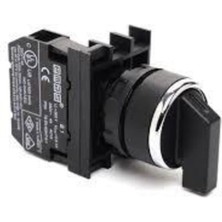 Emas Siyah Şalter Tip Kumanda Butonu 2na 60° Iı-0-I B101S30