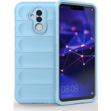 MTK Moveteck Huawei Mate 20 Lite Kılıf Kamera Korumalı Dalgalı Parmak Izi Yapmaz Silinir Elde Kaymaz Kadife Kasis