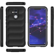 MTK Moveteck Huawei Mate 20 Lite Kılıf Kamera Korumalı Dalgalı Parmak Izi Yapmaz Silinir Elde Kaymaz Kadife Kasis