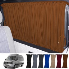 Oto Pandami Volkswagen Crafter 1.nesil Uzun Şase 2006-2016 Uyumlu Taba Raylı Oto Perde Takımı