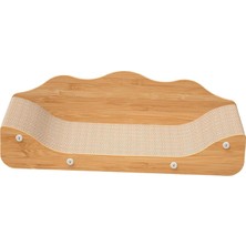 Nanlly Kedi Çizik Salonu Yatak Oluklu Kağıt Öğütme Pençeleri Dayanıklı Kedi Çizik Pedi 60CMX24CMX20CM Kahverengi (Yurt Dışından)