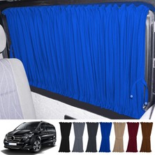 Oto Pandami Mercedes Vito W447 5 Cam 2014+ Uyumlu Mavi Raylı Oto Perde Takımı