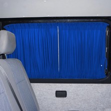 Oto Pandami Mercedes Vito W447 5 Cam 2014+ Uyumlu Mavi Raylı Oto Perde Takımı
