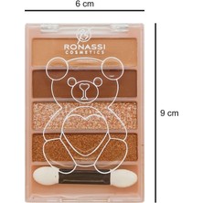Rs Ronassi Cosmetics 4'lü Göz Farı Simli Mini Makyaj Paleti No:1