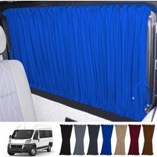 Oto Pandami Fiat Ducato Boxer Jumper Uzun Şase 2006+ Uyumlu Mavi Raylı Oto Perde Takımı