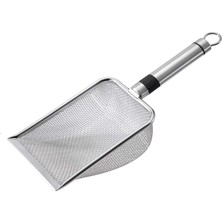 Nanlly Pet Sifter Kedi Kamısı Substrat Kedi Kum Tuvalet Metal Kolu Altlığı Er 2MMX2MM (Yurt Dışından)