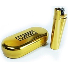 Clipper Metal Çakmak Gold Özel Kutulu