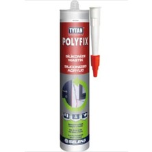 Tytan Mastik Akrilik Slikonize Mastik Polyfix 500 gr Beyaz (5 Adet)