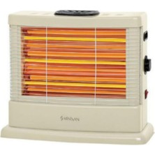 Minisan MS-2100 Quartz 2100 W Buharlı Midi Isıtıcı -Beyaz