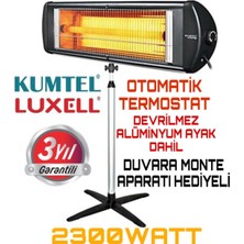 Luxell Ecoray Elektrikli Isıtıcı+Alüminyum Ayak Dahil Elektrikli Ufo Tipi Isıtıcı Luxell