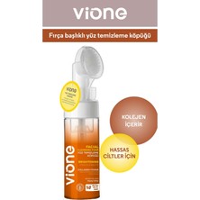 Vione Hassas Ciltler Için Aydınlatıcı Besleyici Özel Fırçalı Yüz Temizleme Köpüğü 150 ml