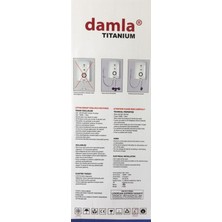 Damla Titanium Elektrikli Şofben - Ani Su Isıtıcı Şohben - Banyo Şofbeni 7500W