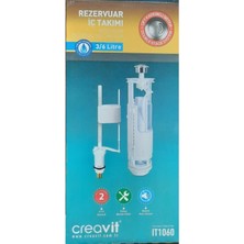 Creavit Klozet Iç Takım Çift Kademeli Basmalı Sistem IT1060 3/6 L