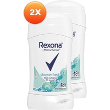 Rexona Shower Fresh Kadın Stick Deodorant 40 Ml. Ikili Paket