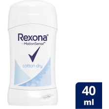 Rexona Kadın Stick Deo Cotton Dry Anti-Perspirant 40 ml - 2'li Avantaj Paketi