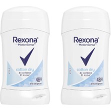 Rexona Kadın Stick Deo Cotton Dry Anti-Perspirant 40 ml - 2'li Avantaj Paketi