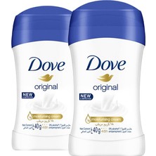 Dove Kadın Stick Deodorant Original Nemlendirici Krem Etkili 40 G x 2 Adet