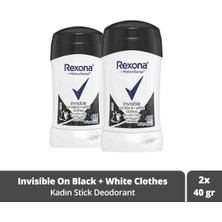 Rexona Motion Sense Kadın Stick Deodorant Invisible On Black + White Clothes 40 G x 2 Adet