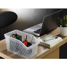 Fevito Buzdolabı Sepeti Istiflenebilir Kutu Dolap Içi Organizer 6 Adet Sepet Şeffaf 30X20X13 cm No:3