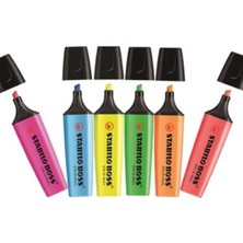 Stabilo Boss Fosforlu Işaretleme Kalemi Canlı Renkler 6'lı Set