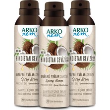 Arko Nem Değerli Yağlar Hindistan Cevizi Sprey Krem 3X150ML