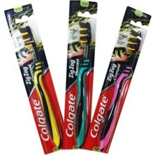 Colgate Zig Zag Charcoal Diş Arası Temizliği Orta Diş Fırçası 3lü Paket Colgate Zig Zag Charcoal