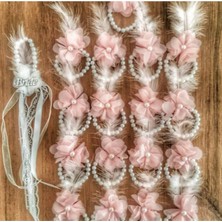 EC Shop Zeynepin Tasarım Evi Pudra Tüylü Nedime Bilekliği 10 Adet