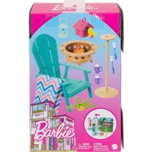 Barbie HJV32 'nin Ev Dekorasyonu Oyun Seti - Bahçe Aksesuarları HJV33