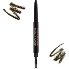 Revolution Duo Brow Pencil Medium Brown