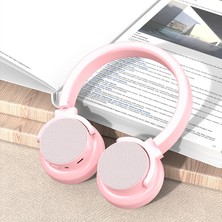 Yue Store A53 Hifi Stereo Bluetooth Oyun Kulaklığı ile Mikrofon Pembesi (Yurt Dışından)