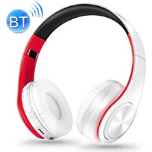 Yue Store LPT660 Katlanır Müzik Bluetooth Kulaklık Desteği Tf Kartı Kırmızı (Yurt Dışından)