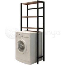Sarı Papatya Çamaşır Makinesi Üstü Düzenleyici Raf Banyo Dolabı Rafı Makina Üstü Dolap Raf