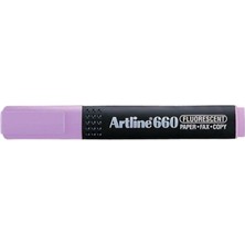 Artline 660 Fosforlu Kalem Kesik Uç:1,0-4,0mm Mor LV-A-EK-660 Pur LV-A-EK-660