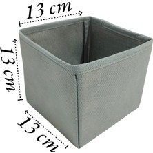 Balkan Room 4'lü Gri Çekmece Içi Düzenleyici Organizer Set - Çok Amaçlı Dolap Içi Kutu Seti
