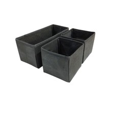 Balkan Room Antrasit 3'lü Çekmece Içi Düzenleyici Organizer Set - Çok Amaçlı Dolap Içi Kutu Seti