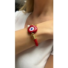 Kutcha Accessories Kutcha Dana Gözü Nazar Boncuğu Tasarım Bileklik