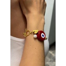 Kutcha Accessories Kutcha Dana Gözü Nazar Boncuğu Tasarım Bileklik