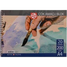 Talens Çok Amaçlı Blok Spiralli 200G A4 20 Sayfa