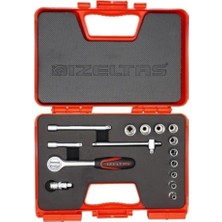 İzeltaş 1/4'' Altı Köşe Lokma Anahtar Takımı 15 Parça