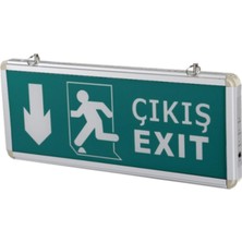 Cata CT-9167 3 Watt Acil Çıkış Exıt Levhası (Aşağı) Ledli Şarjlı