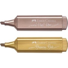 Faber-Castell Faber Castell Faber Metalik Fosforlu 2 Renk Rose & Gold