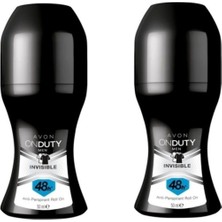 Avon On Duty Invisible Erkek Antiperspirant Roll On Deodorant Ikili