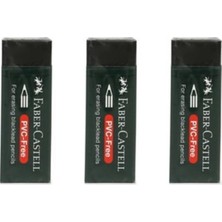 Faber-Castell Faber Castell Faber-Castell 7089/20 Siyah Silgi, 3'lü