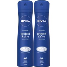 Nivea Protect&care Bayan Sprey Deodorant 150 ml 2'li Paket SET.NVE.073