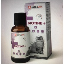 Supravet Plus +B For Cats Biotine Damla 100 ml + Zinc + Multi Vitamin ( Kediler Için Tüy Sağlığı Dam