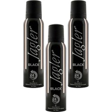 Jagler Deodorant For Men Black 150 ml x 3 Adet